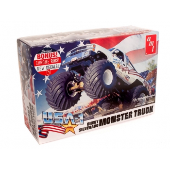 Plastikmodell - Auto 1:25 USA-1 Chevy Silverado Monster Truck - AMT1252